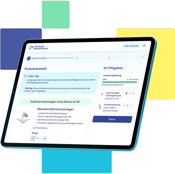 Tablet mit Konfigurator